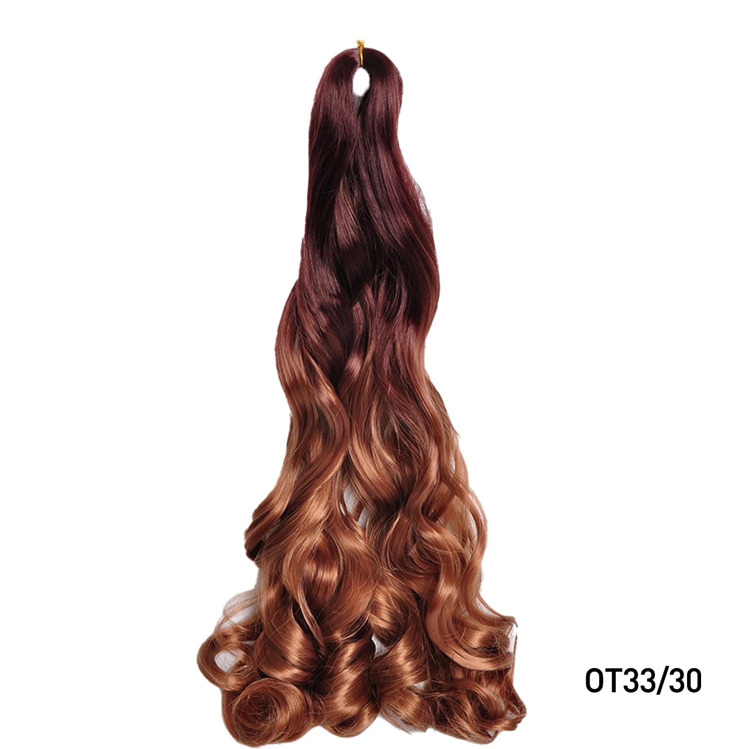 French Curls Braiding Hair Extensions 24Inch Synthetic Curl Hair Loose Wave Spiral Curl Crochet Hair Braids For Black Women