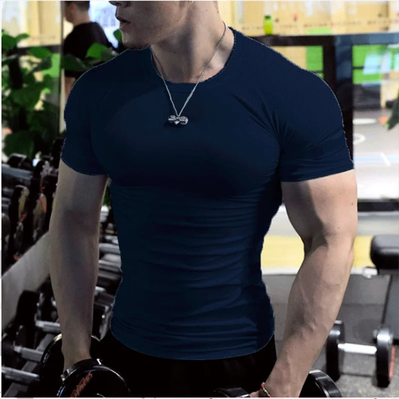 Summer Short Sleeve t Shirt For Men Oversized t-Shirt Fashion White t Shirts Quick Dry Compression Football Shirt Soccer Jersey