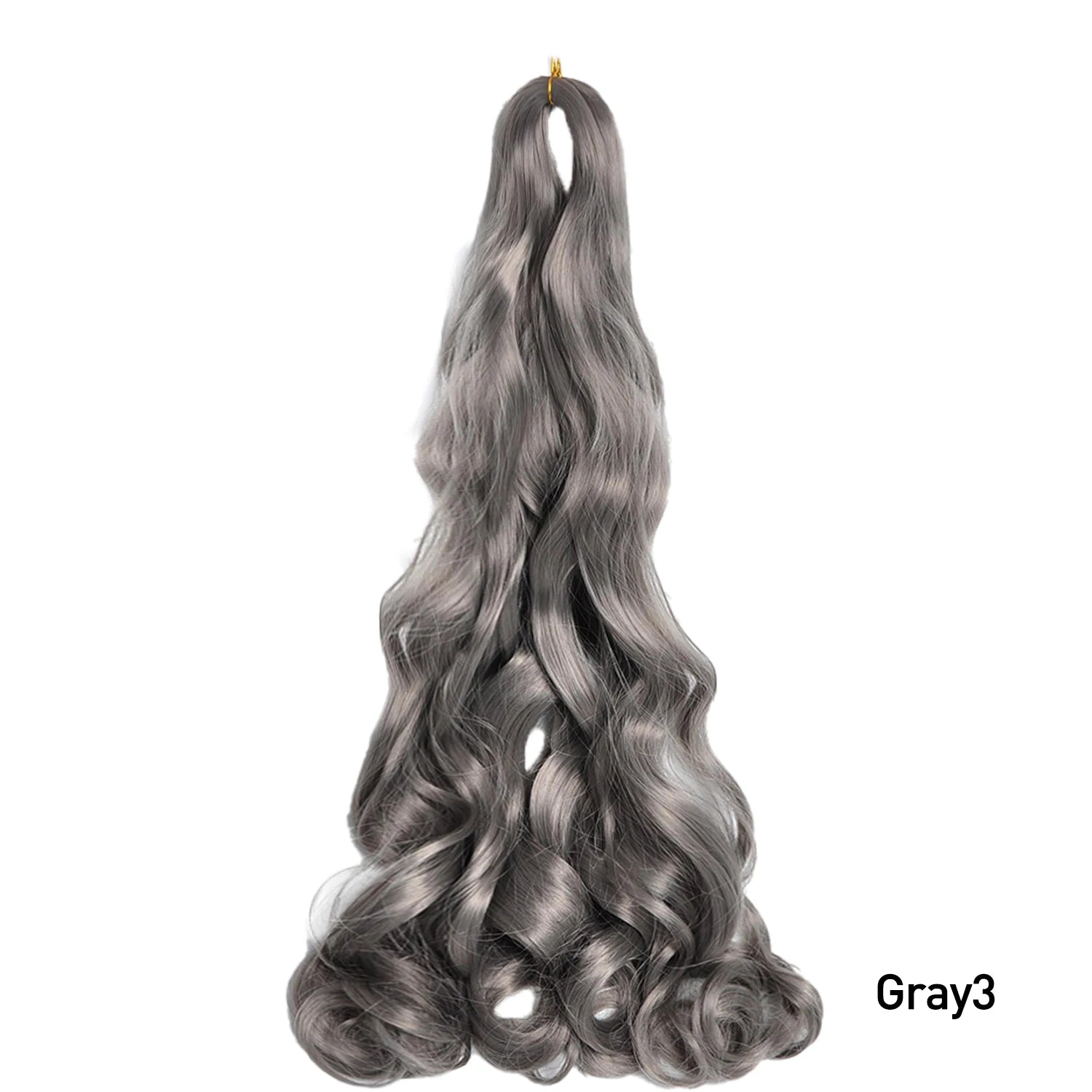 French Curls Braiding Hair Extensions 24Inch Synthetic Curl Hair Loose Wave Spiral Curl Crochet Hair Braids For Black Women