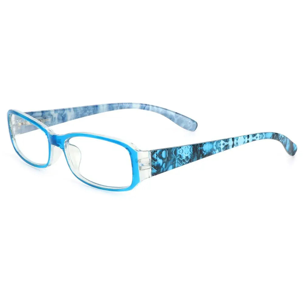 Fashion Anti-Blue Light Reading Glasses for Women Ultra-Light Eye Protection Flowers Comfortable Eyeglasses Diopter +100~+400