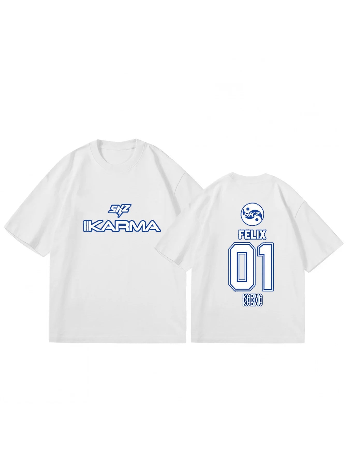 KPOP KARMA Short Sleeve T Shirt Women Men Harajuku Tops Vintage Aesthetic Graphics Tshirt Cotton Tees Streetwear Oversize Top