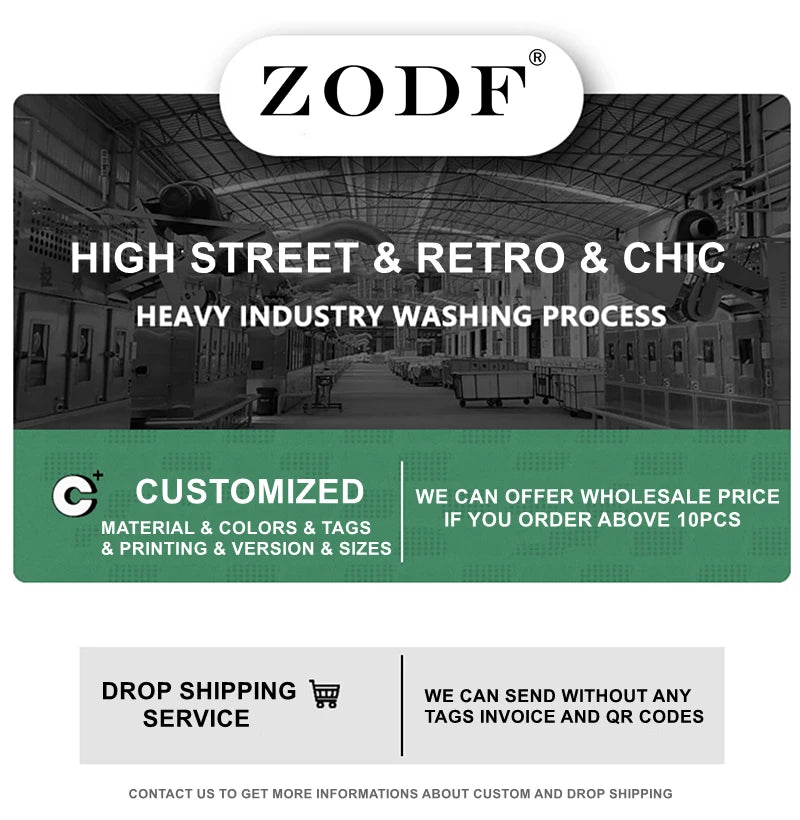 ZODF Vintage 2024 Washed 270gsm Cotton Tank Tops For Men Unisex Summer Relax Fit Slit Sleeveless Vest Streetwears HY0777
