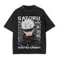 Suguru Geto anime girl dinner  Merch Washed T Shirt Men Women Streetwear Hip Hop T-Shirt Printed  Tee Shirt Cotton