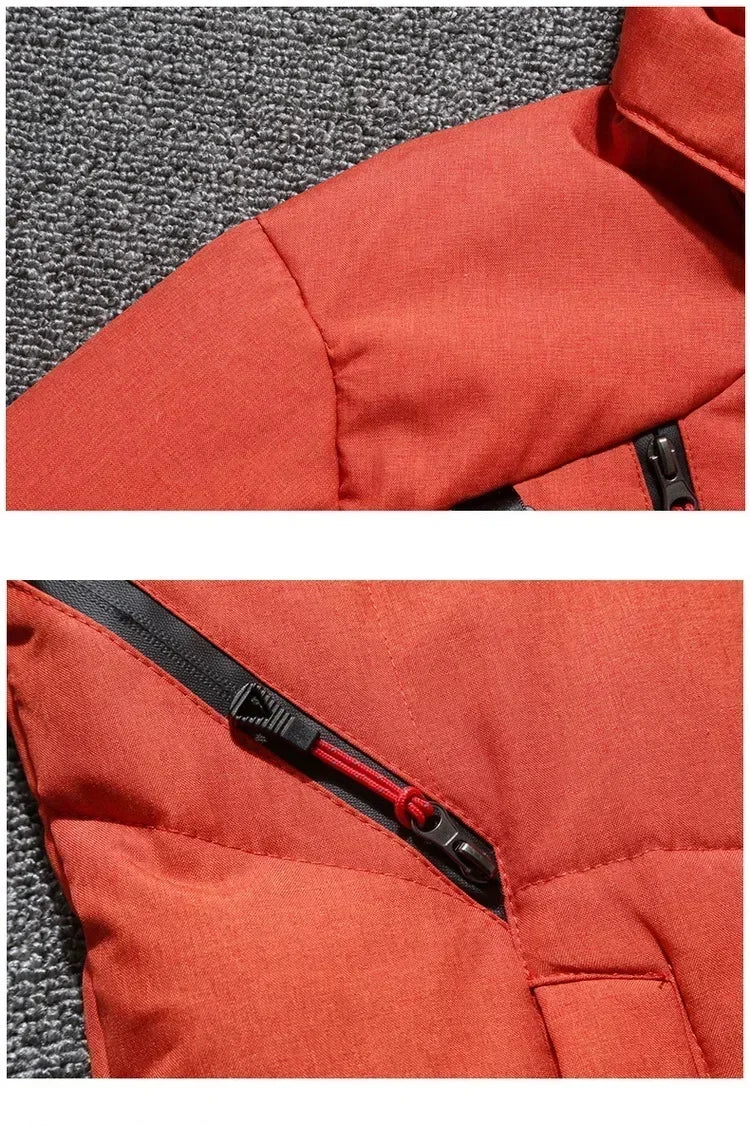New Windproof Winter Down Jacket Male Warm Hooded White Duck Thick Men's Down Jacket Snow High Quality Parkas Outerwear