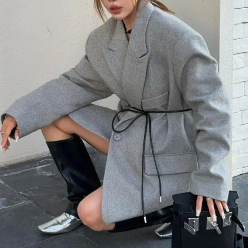 Vintage Belt New Round Leather Rope Dress Coat Embellished String Belt For Women Solid Fashion Long Waist Chain PU Leather Belt