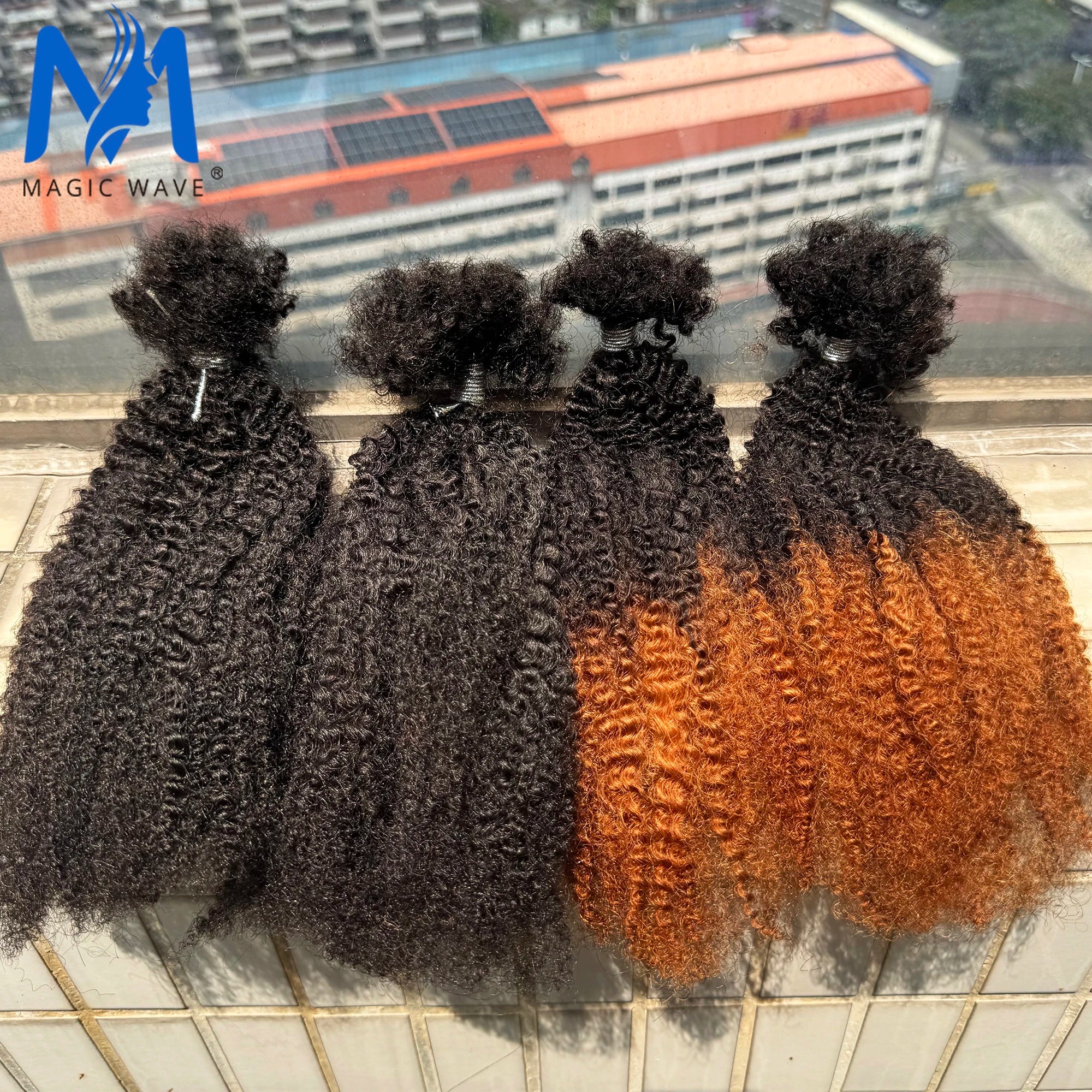 T1B/30 Afro Kinky Curly Human Hair Bulk 30g/Pack 100% Human Hair Soft 4C Afro Kinky Bulk Human Hair for Locs Extensions