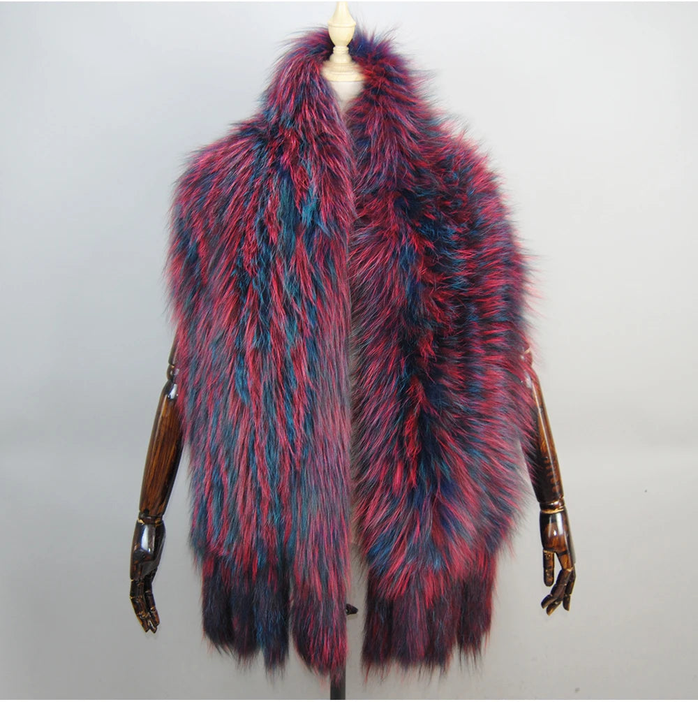 Hot Sale Genuine Fox Fur Shawl For Women Real Natural Fox Fur Female Capes And Wraps For Wedding Bride Winter Warm Outwear Scarf