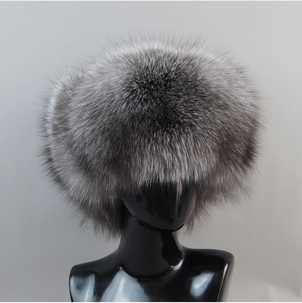 2026 Unisex Outdoor Windproof Winter Natural Real Fox Fur Bombers Hats Women Raccoon Fur Cap Luxury Real Sheepskin Leather Hat
