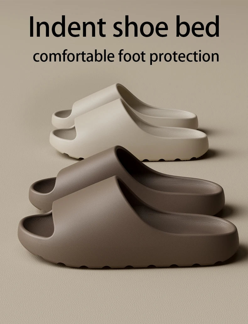 Coconut Slippers Feel like Stepping on Clouds Thick-soled Sandals Summer New Non-slip Wearing Sandals（Shoebox not included）