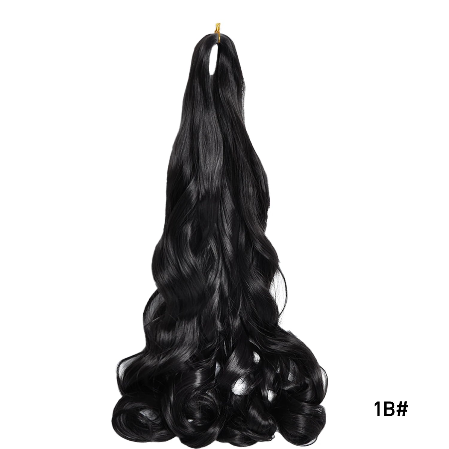 French Curly Crochet Braiding Hair Synthetic Loose Wave Ombre Braids Hair for Women Spiral Curls Pre Stretched Hair Extensions