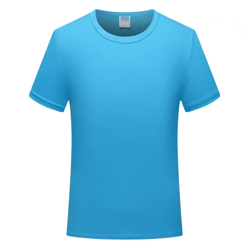 Quick-drying T-shirt  Breathable Round neck Top Solid Color Sports Men/Women Same Custom Printed Embroidery Print logo picture
