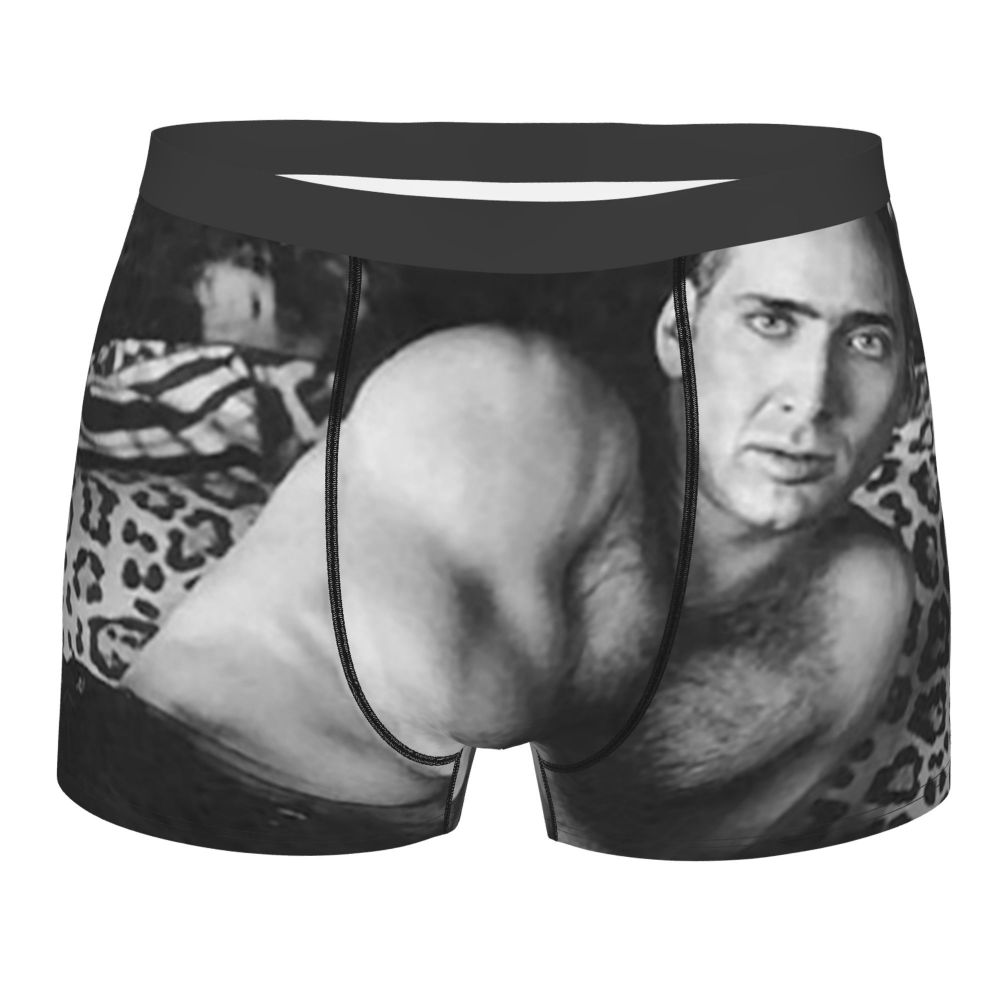 Custom Nicolas Cage Boxer Shorts For Homme 3D Printed Male Nic And His Girls Underwear Panties Briefs Breathbale Underpants