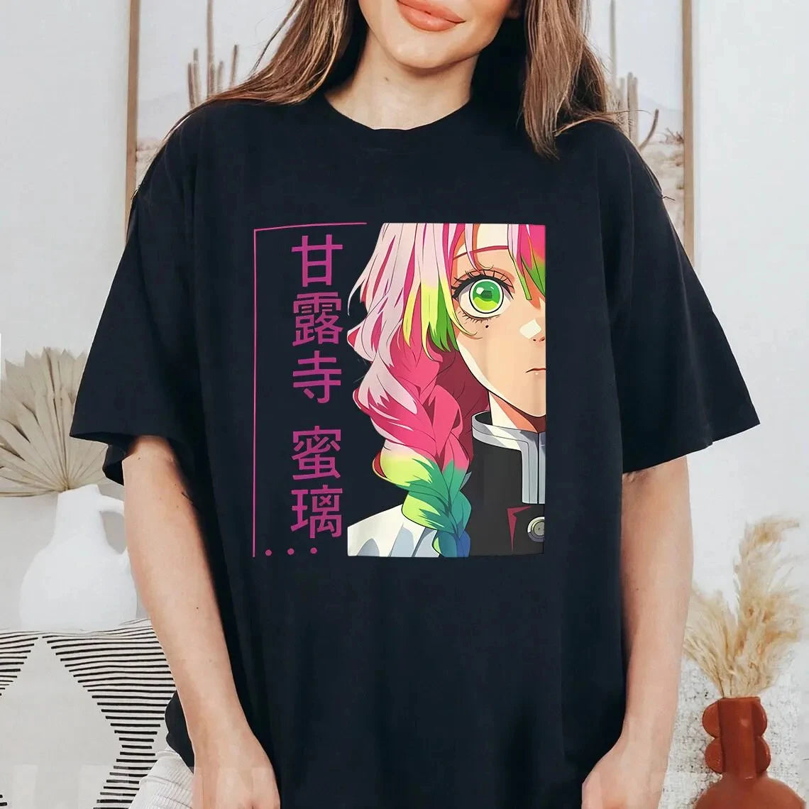 Anime Lover Demon Slayer Mitsuri Kanroji Love Pillar Unisex Tee, Anime Shirt, Gift Idea for Fans