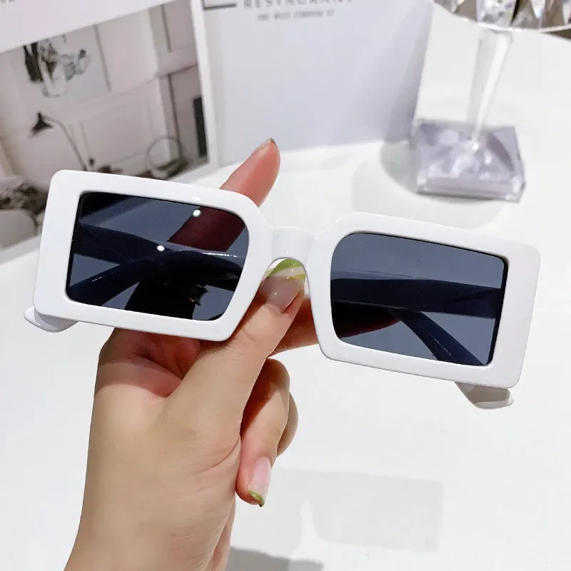 New Small Frame Rectangle Sunglasses Women's Fashion Jelly Color Sun Glasses Women Summer Travel Eyewear UV400 Oculos De Sol