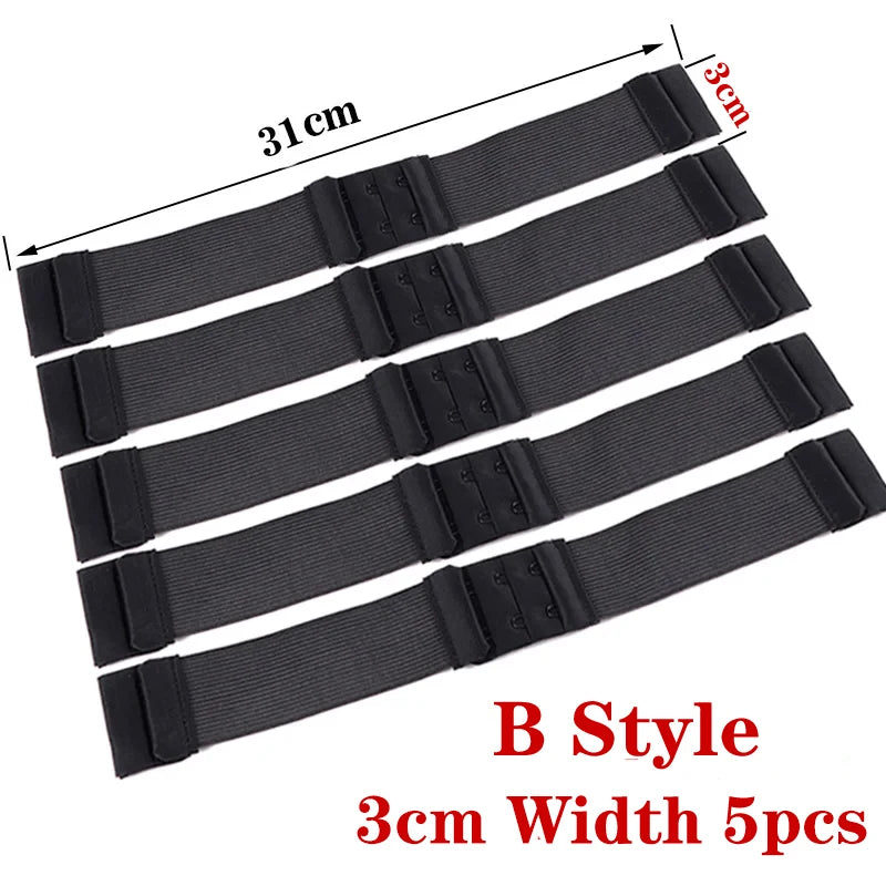 3Pcs 5Pcs Adjustable Elastic Band For Wigs Sewing Black Wig Band 2.5Cm, 3Cm, 3.5Cm Width Wig Accessories Wig Fixed Material