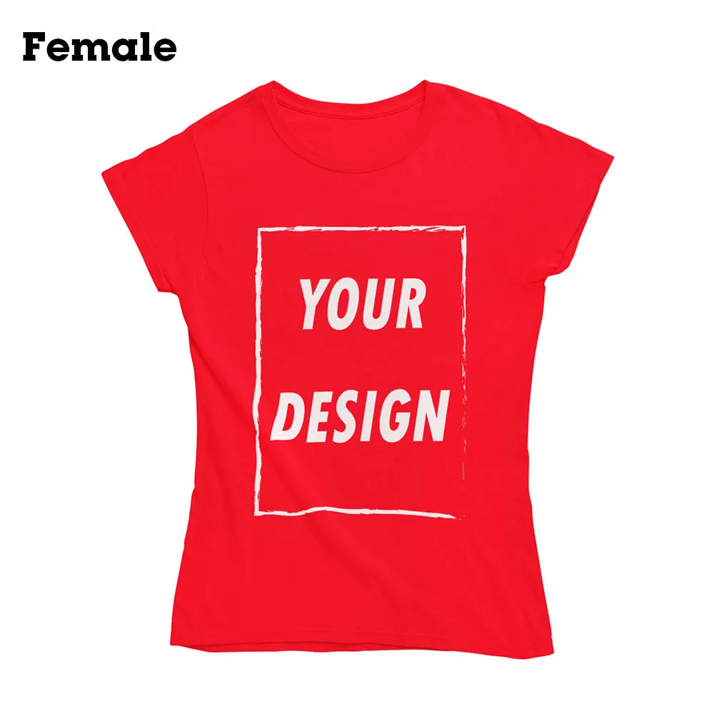 Free Shipping From US Customizable Male Female Short Sleeve