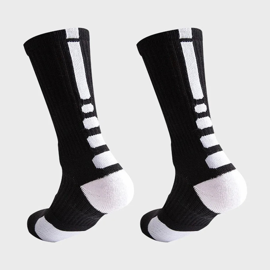 Skateboard Athletic Crew Socks Towel Bottom Soft Comfortable Moisture Wicking For All Sports