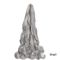 French Curls Braiding Hair Extensions 24Inch Synthetic Curl Hair Loose Wave Spiral Curl Crochet Hair Braids For Black Women