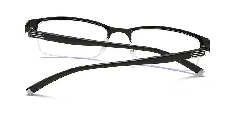 Myopia Prescription Glasses -0.5 TO -10 Men Women Business Half Frame Anti Blue Ray Photochromic Shortsighted Spectacles F518