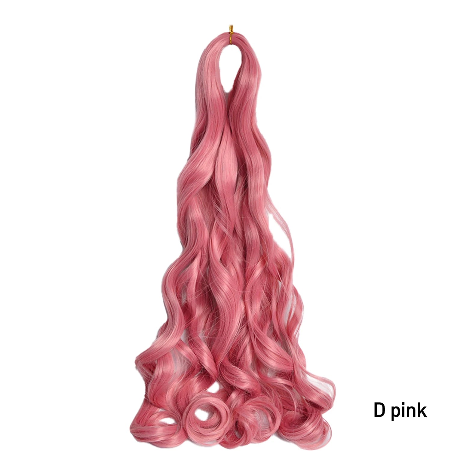 French Curls Braiding Hair Extensions 24Inch Synthetic Curl Hair Loose Wave Spiral Curl Crochet Hair Braids For Black Women