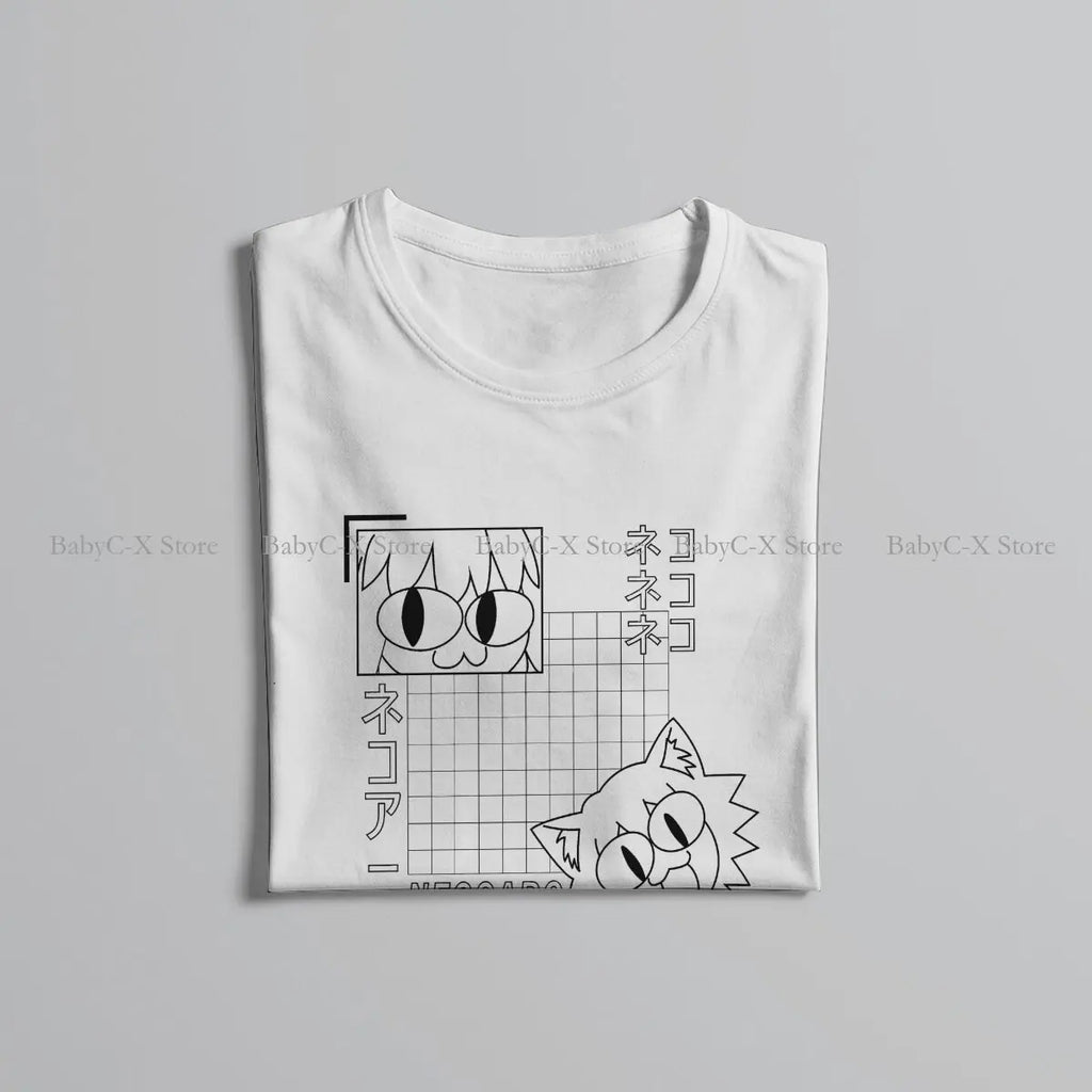 Black Round Collar TShirt Neco Arc NECOARC Cat Classic T Shirt Men Clothes New Design