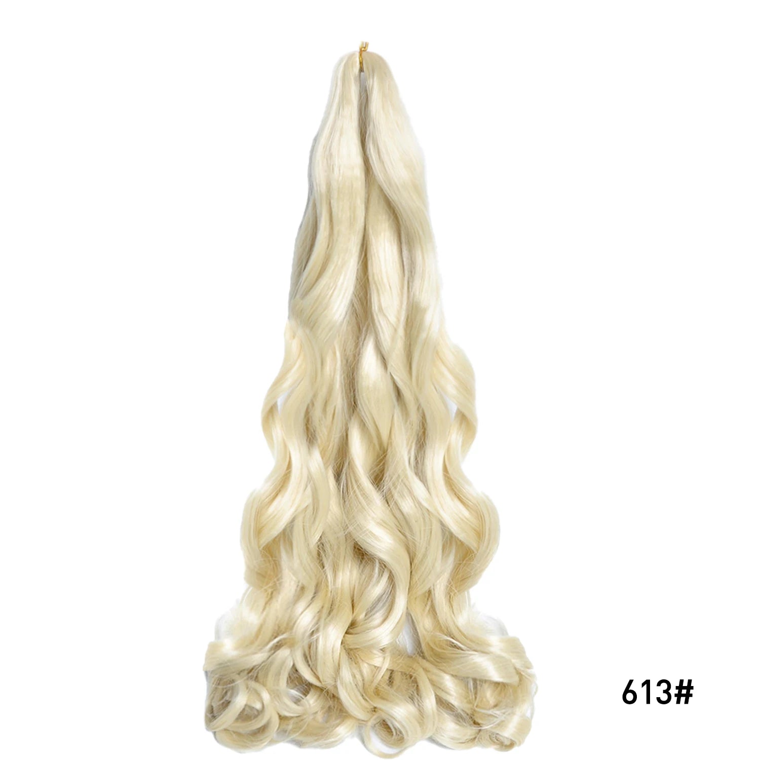 French Curls Braiding Hair Extensions 24Inch Synthetic Curl Hair Loose Wave Spiral Curl Crochet Hair Braids For Black Women
