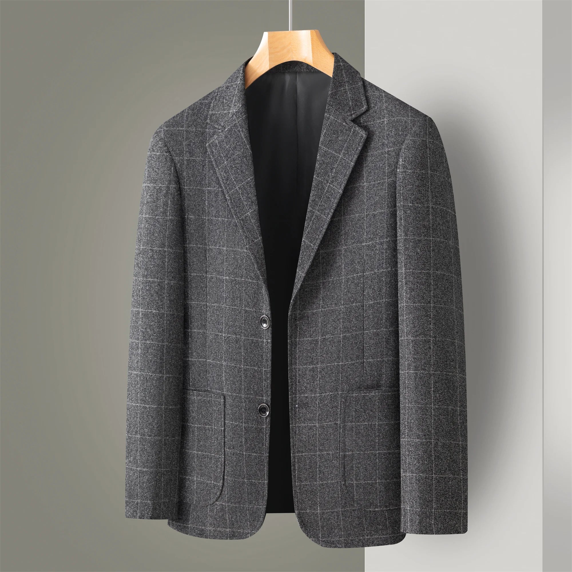 Middle-Aged Men's Business Casual Suit Father's Day Gift Wedding Formal Lightweight Suit Men's 35-60 Years Old Large Size Thin Top Men's Middle-Aged and Elderly Jacket