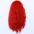 AIMEYA Water Wave Synthetic Lace Wig Natural Looking Lace Front Wigs for Women Free Part Cosplay Party Wig Heat Resistant Wigs