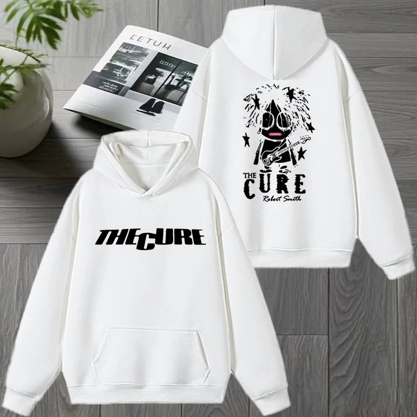 Rock band THE CURE 90s Alternative Rock Double Sided print streetwear Unisex vintage hip hop Hoodie Men women Fleece Sweatshirt