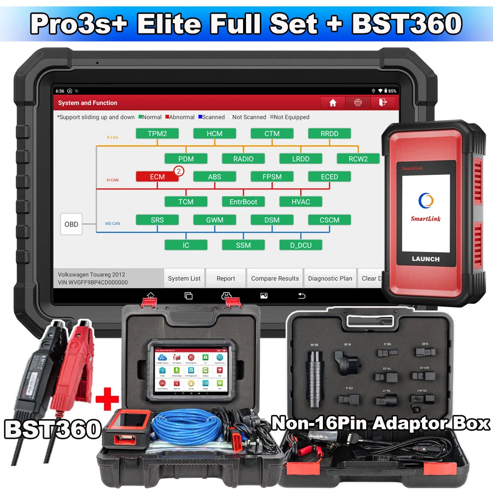 LAUNCH X431 PRO3S+ ELITE ECU Programming J2534 CANFD DOIP Online Coding All System car Diagnostic Tool work with I-TPMS X-PROG 3