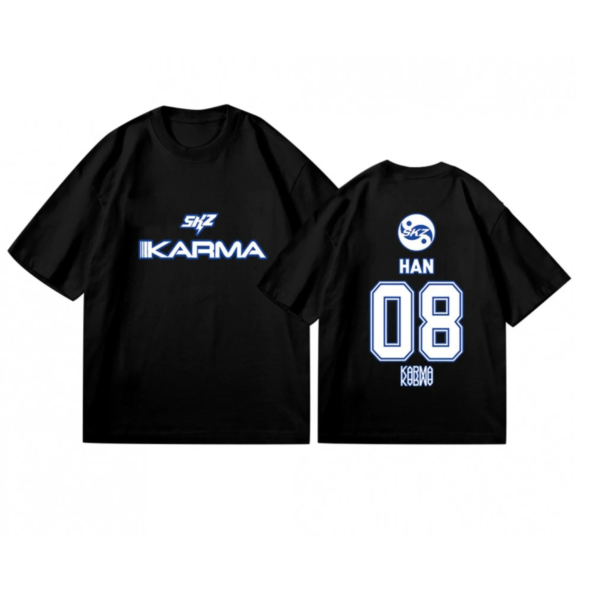 KPOP KARMA Short Sleeve T Shirt Women Men Harajuku Tops Vintage Aesthetic Graphics Tshirt Cotton Tees Streetwear Oversize Top