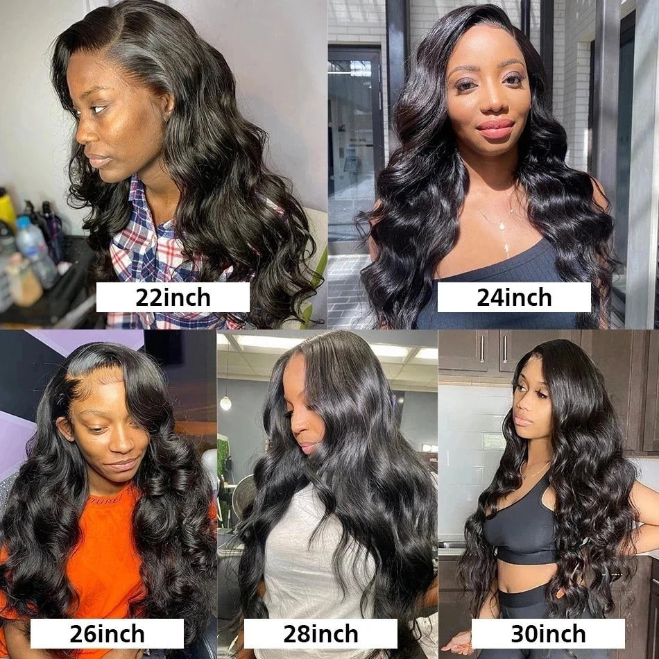 PerisModa Body Wave Human Hair Bundles With Closure 5x5 Transparent Lace 4×4 Brown Lace Brazilian Remy 12A Human Hair Extensions