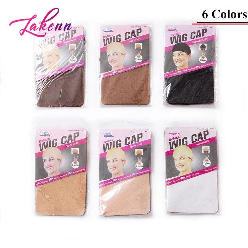 Dark Brown Wig Cap For Lace Front Wigs 20Pcs (10 Packs) Nylon Wig Cap For Wigs Making Stretchy Stocking Wig Caps For Women