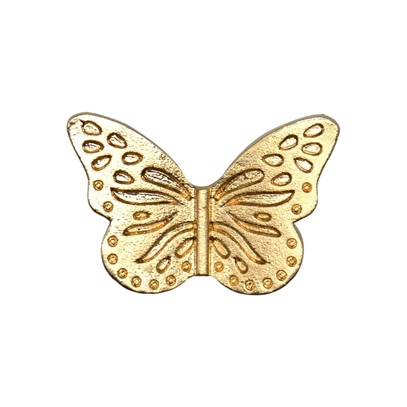 1pcs Golden Metal Shoe Charms Designer Shoe Decorations Luxury Shinning Butterfly Pins for Women Girls Sandal Accessories Buckle