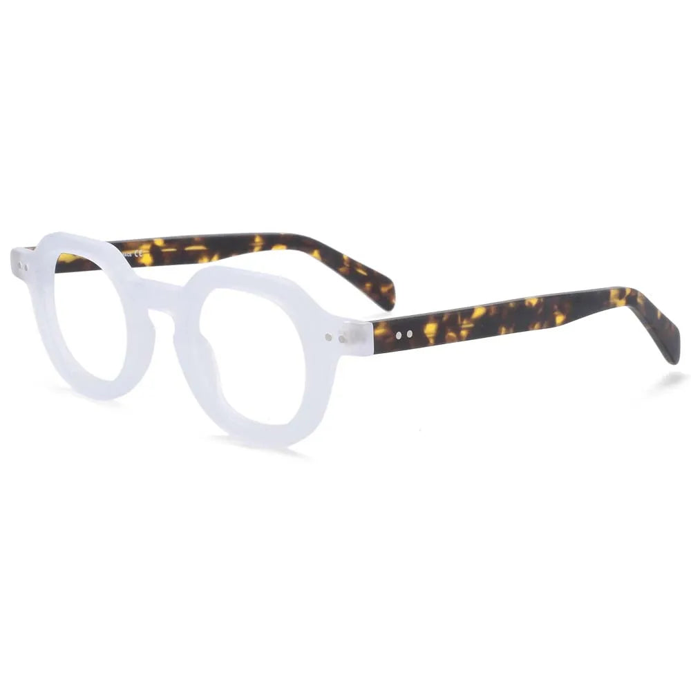 R49875 Vintage Women Reading Eyeglass Acetate Glasses Frames Men Fashion Presbyopic Dioptric +50 +100 +300
