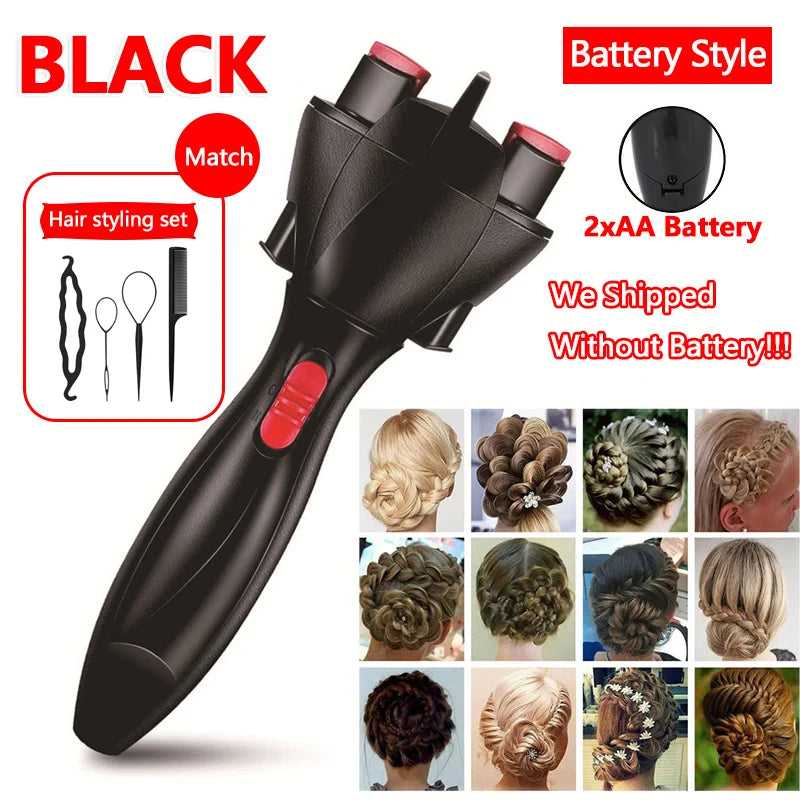 2026 New Electric Hair Braider Automatic Twist Braiding Machine Quick Braid Tool Styling Tool for Home Salon Use
