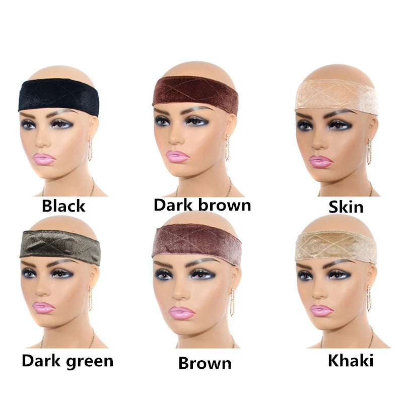 No-Slip Velvet Wig Grip Band for Lace Front Women's Stylish Hair Accessory Comfortable Headbands to Secure Your Wig