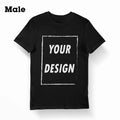 Free Shipping From US Customizable Male Female Short Sleeve
