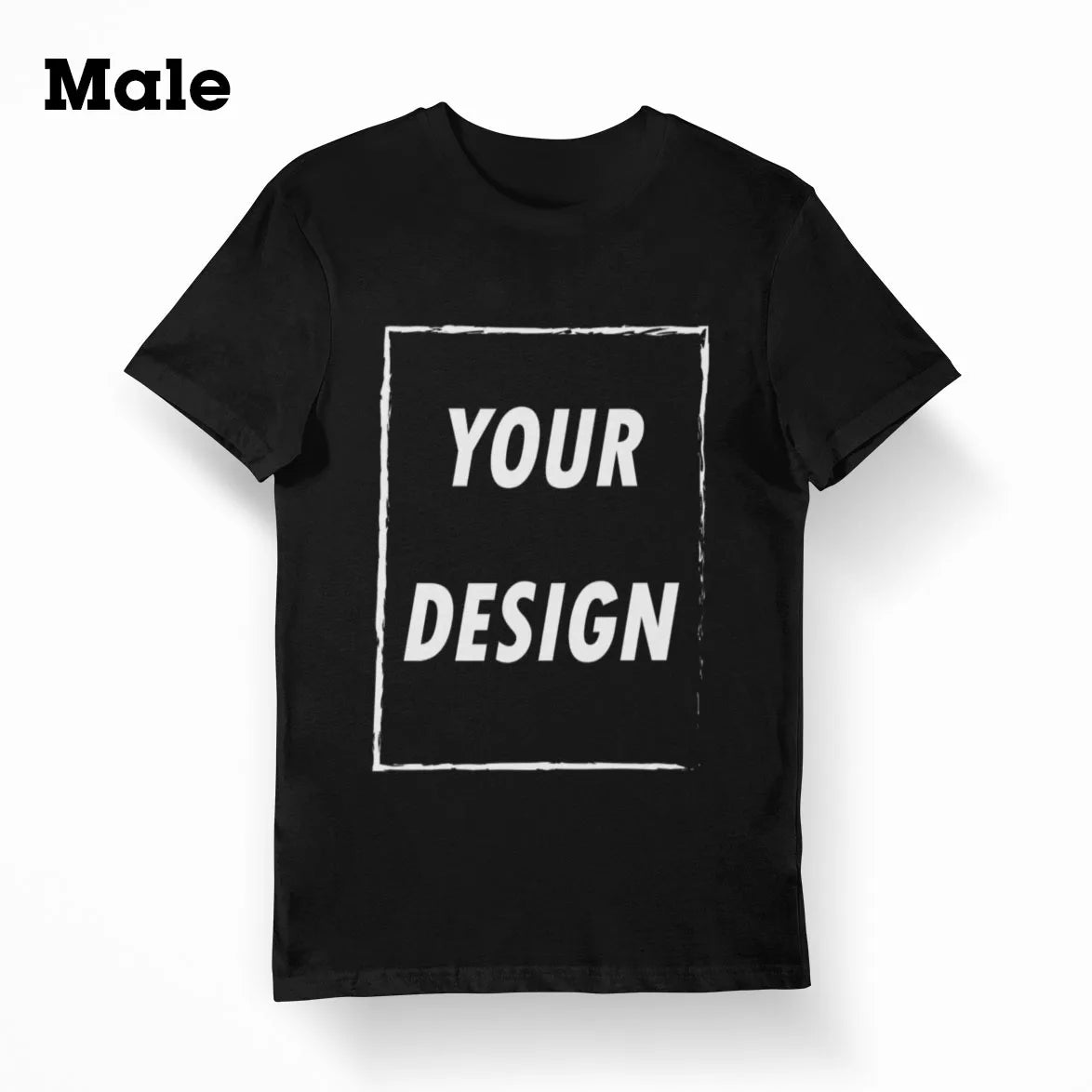 Free Shipping From US Customizable Male Female Short Sleeve