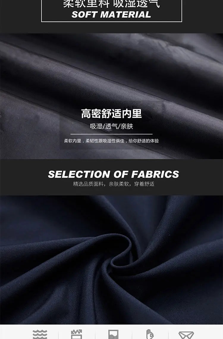 Spring Autumn Men's Turn-down Collar Business Social Blazer Jackets Fashion Office Dress Coats High Quality Casual Men Clothing