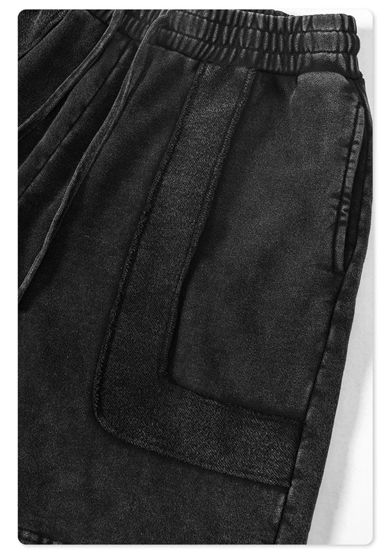 ZODF New 2024 Summer Men Washed Cotton Shorts Unisex Casual Loose 350gsm Comfortable Short Pants Brand Bottoms HY0792