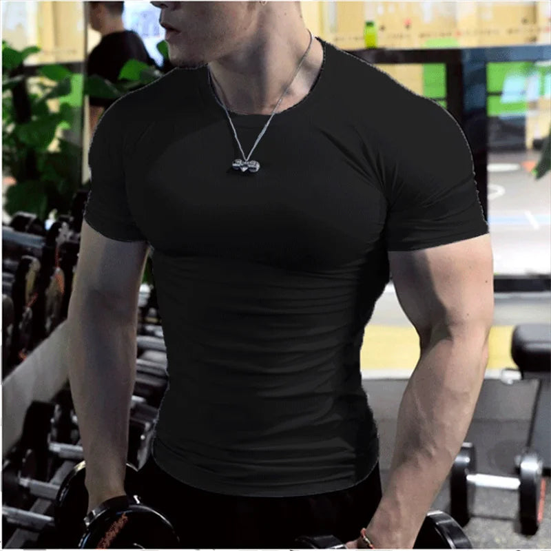 Summer Short Sleeve t Shirt For Men Oversized t-Shirt Fashion White t Shirts Quick Dry Compression Football Shirt Soccer Jersey