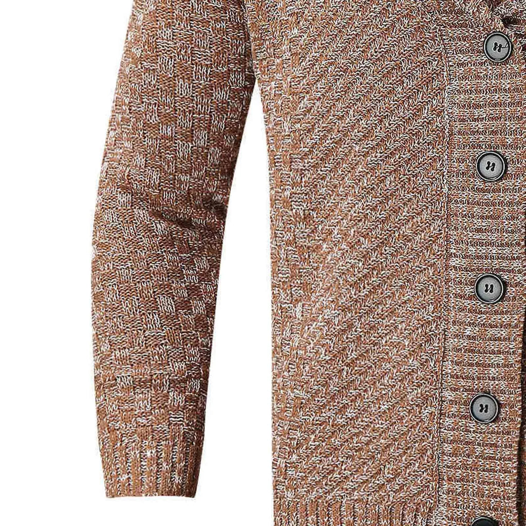 Men'S Kimono Men'S Autumn And Winter Soft Sweaters Long-Sleeved Knitted Cardigan Lapel Long Mens Tacky Christmas Cardigan