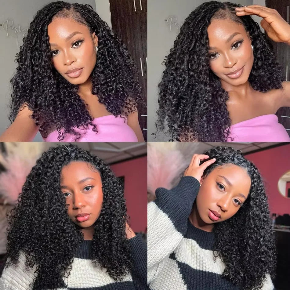 Deep Wave Crochet Human Hair Brazilian 12A Small Spirals Burmese Curly Bundles Virgin Feather Kinky Curly Hair Extension