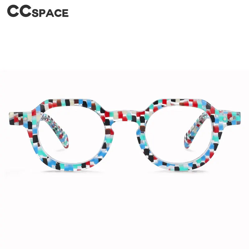 R49875 Vintage Women Reading Eyeglass Acetate Glasses Frames Men Fashion Presbyopic Dioptric +50 +100 +300