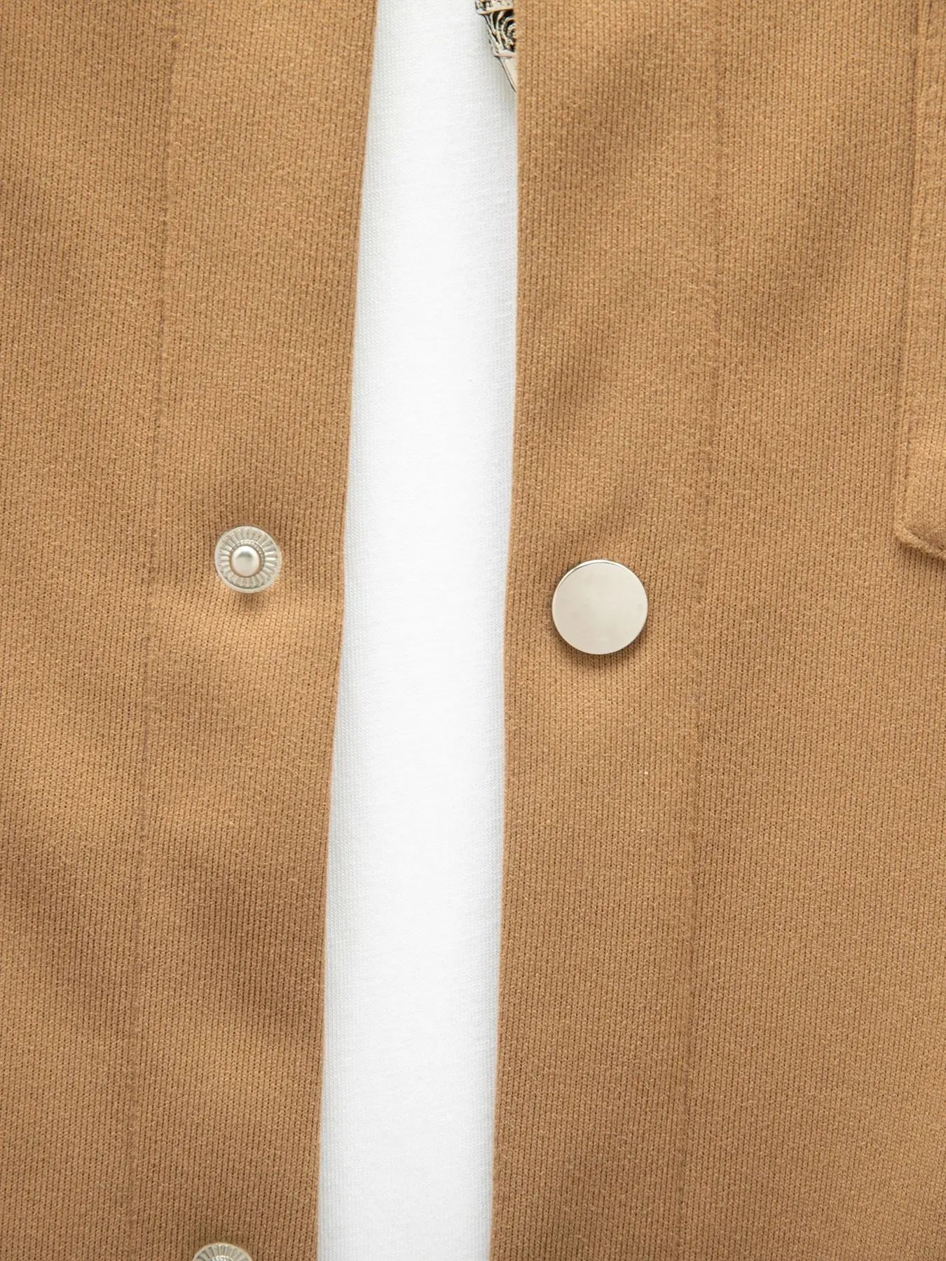 Autumn and winter men's business casual lapel single breasted solid color top fashion slim double pocket long sleeve thick jacke