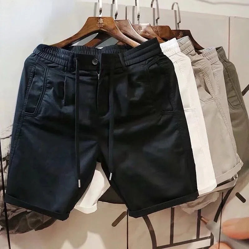 Men's Shorts Sports Beige Cargo Roll Up Male Short Pants Drawstring Korean Style Baggy with Ice Loose Xxl Designer Summer Xl