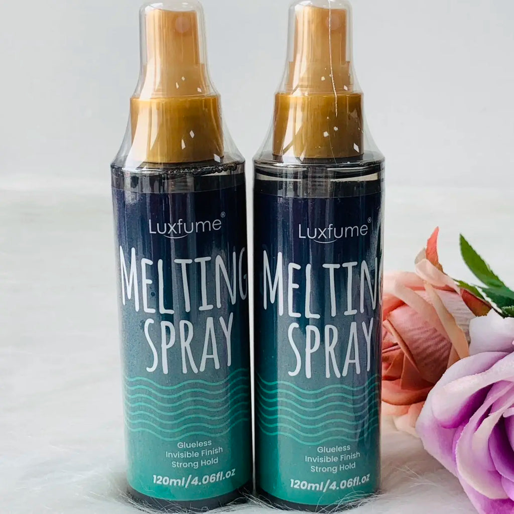 120ML Lace Melting and Holding Spray Glue-Less Hair Adhesive for Wigs, Strong Natural Finishing Hold with Control