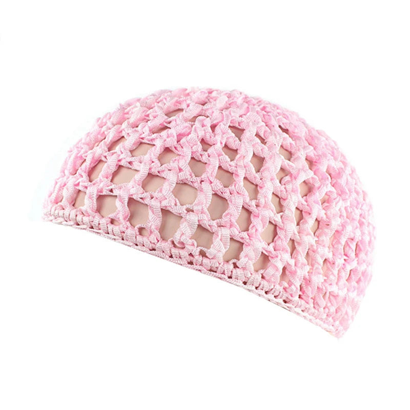 1pc Mesh Crochet Hair Net Woven Hair Cap Bonnet Night Cap Sleep Cap For Women Wig Head Cover Accessories