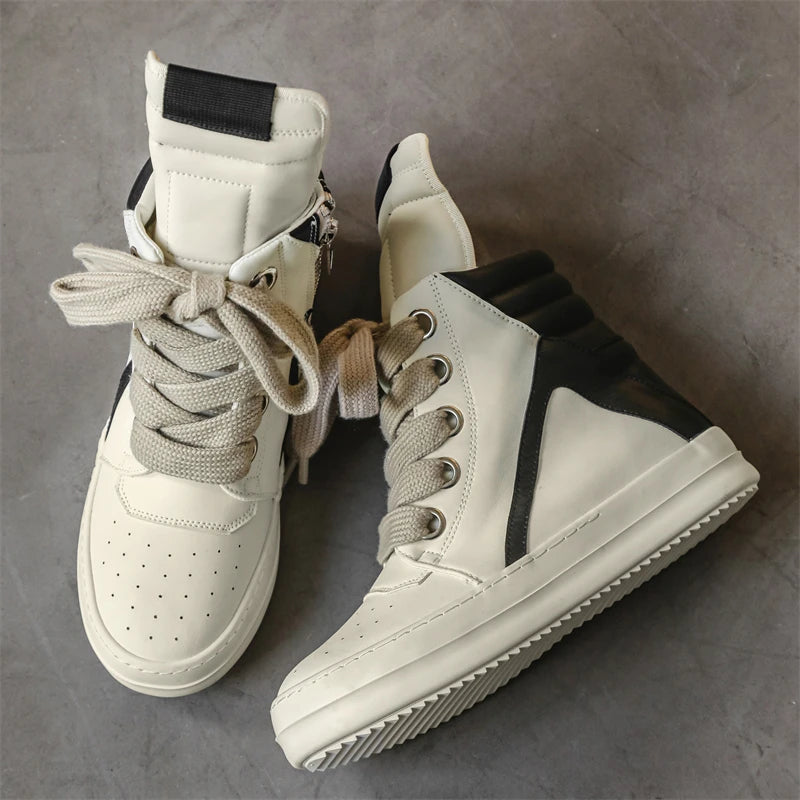 2025 Winter Street Style Men's Fashion Boots Height Increasing Light Adult Women's Sports Casual Shoes Sneakers